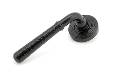 Black Hammered Newbury Lever on Rose Set (Sprung)