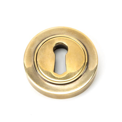 Aged Brass Round Escutcheon