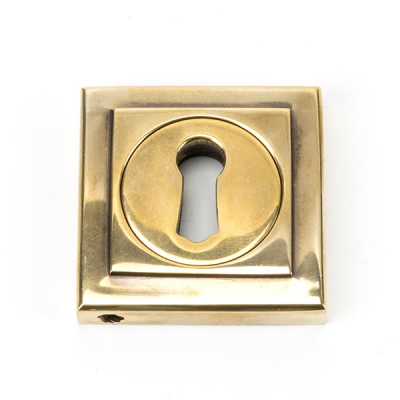 Aged Brass Round Escutcheon