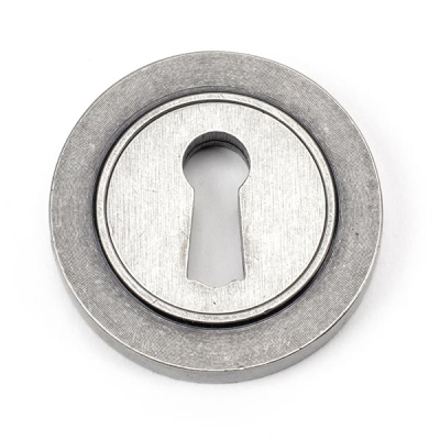 Pewter Patina Round Escutcheon