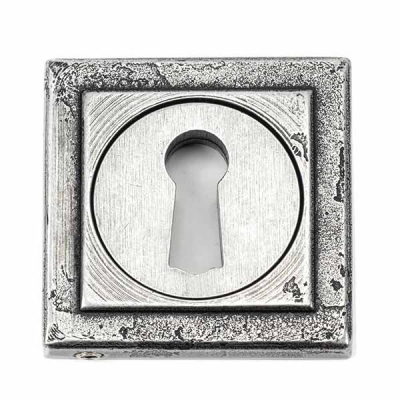 Pewter Patina Round Escutcheon