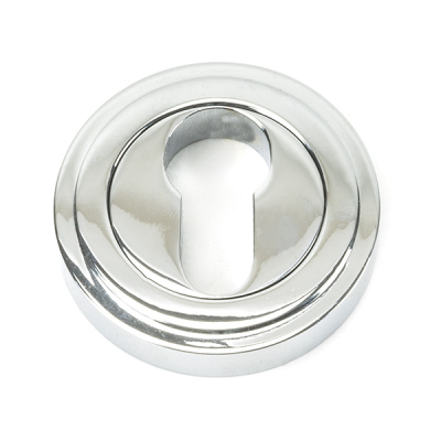 Polished Chrome Round Euro Escutcheon