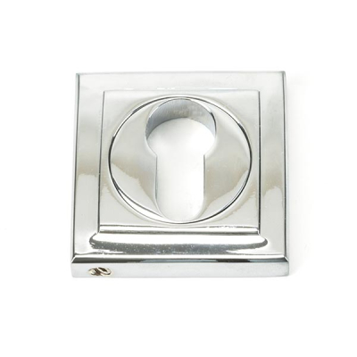 Polished Chrome Round Euro Escutcheon