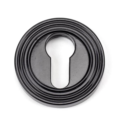 Black Round Euro Escutcheon