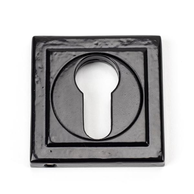 Black Round Euro Escutcheon