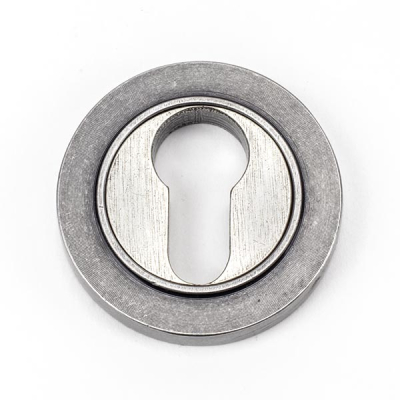 Pewter Patina Round Euro Escutcheon