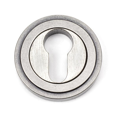 Pewter Patina Round Euro Escutcheon