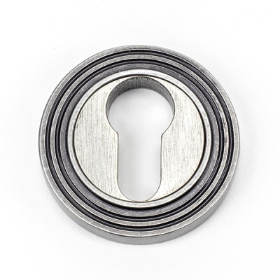 Pewter Patina Round Euro Escutcheon