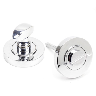 Polished Chrome Round Thumbturn Set