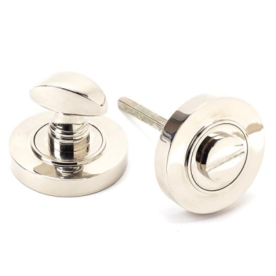 Polished Nickel Round Thumbturn Set