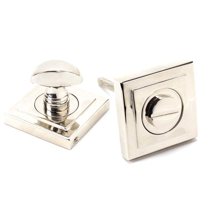 Polished Nickel Round Thumbturn Set