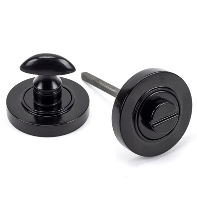 Black Round Thumbturn Set