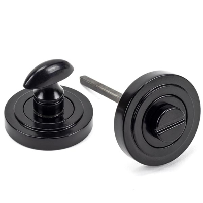 Black Round Thumbturn Set