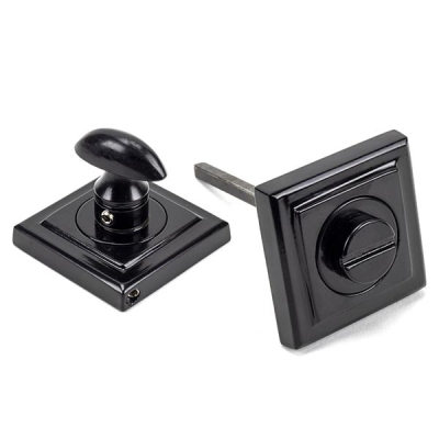 Black Round Thumbturn Set