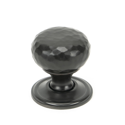 Aged Bronze Hammered Mushroom Cabinet Knob