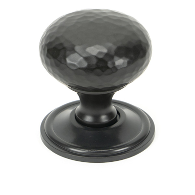 Aged Bronze Hammered Mushroom Cabinet Knob