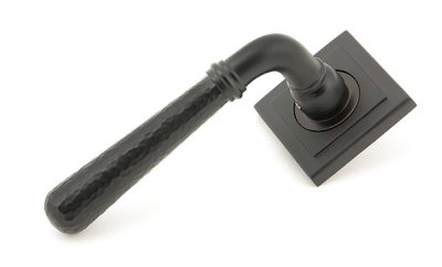 Aged Bronze Hammered Newbury Lever on Rose Set (Sprung)