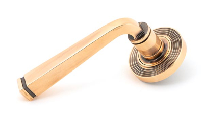 Polished Bronze Avon Round Lever on Rose Set (Sprung)