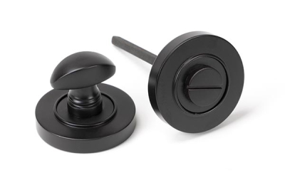 Aged Bronze Round Thumbturn Set