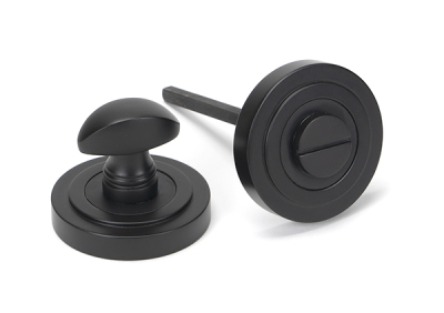 Aged Bronze Round Thumbturn Set