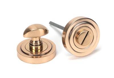 Polished Bronze Round Thumbturn Set