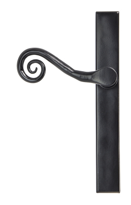 Black Monkeytail Slimline Lever Espag. Latch Set