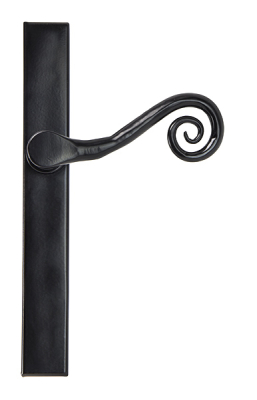 Black Monkeytail Slimline Lever Espag. Latch Set