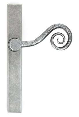 Pewter Patina Monkeytail Slimline Lever Espag. Latch Set