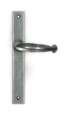 Pewter Patina Cottage Slimline Lever Espag. Latch Set