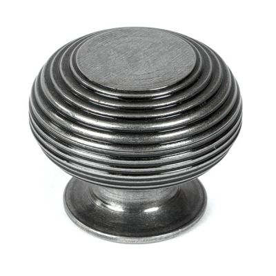 Pewter Patina Beehive Cabinet Knob