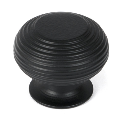 Matt Black Beehive Cabinet Knob