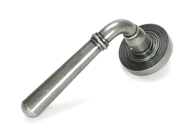 Pewter Patina Newbury Lever on Rose Set (Sprung)