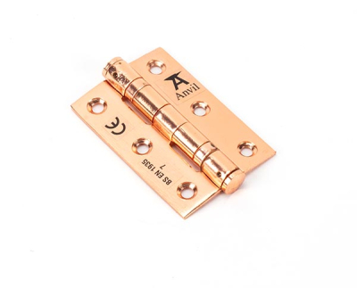 Polished Bronze Ball Bearing Butt Hinge (pair) SS
