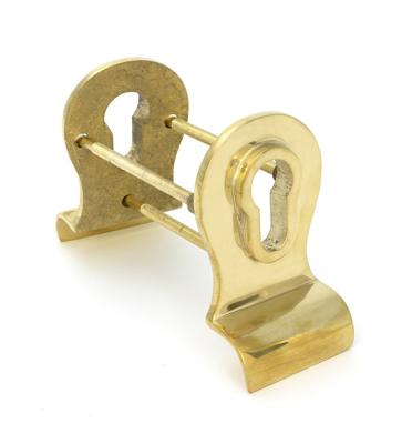 Polished Brass 50mm Euro Door Pull (Back to Back Fixings)