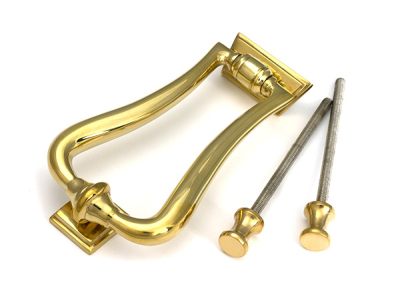 Polished Brass Art Deco Door Knocker