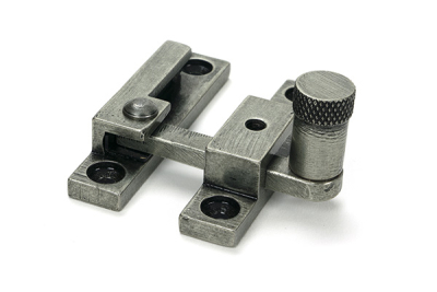 Pewter Patina Brompton Quadrant Fastener - Narrow