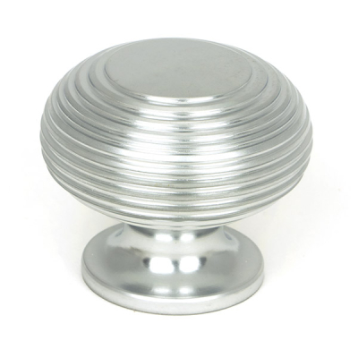 Satin Chrome Beehive Cabinet Knob