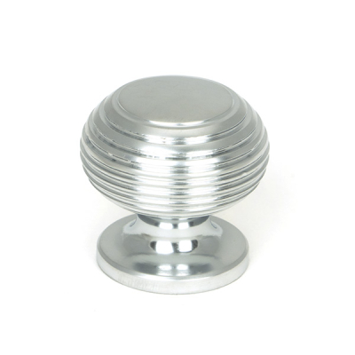 Satin Chrome Beehive Cabinet Knob