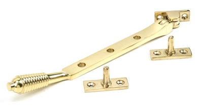 Polished Brass Reeded Stay