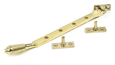 Polished Brass Reeded Stay