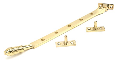 Polished Brass Reeded Stay