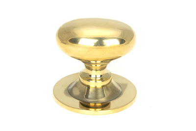 Aged Brass Oval Cabinet Knob