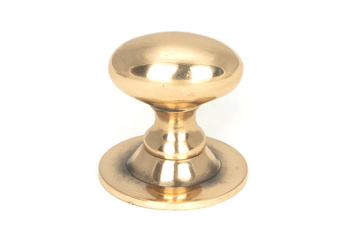 Polished Bronze Oval Cabinet Knob