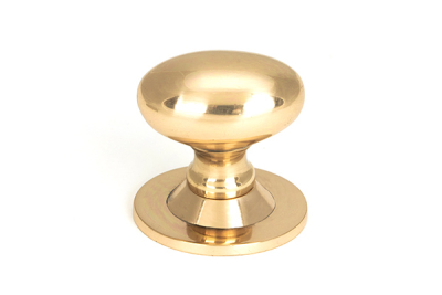 Polished Bronze Oval Cabinet Knob