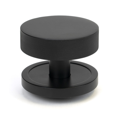 Matt Black Brompton Centre Door Knob