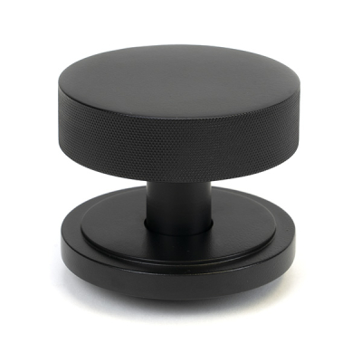 Matt Black Brompton Centre Door Knob