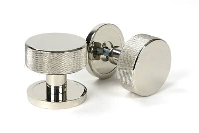 Polished Nickel Brompton Mortice/Rim Knob Set