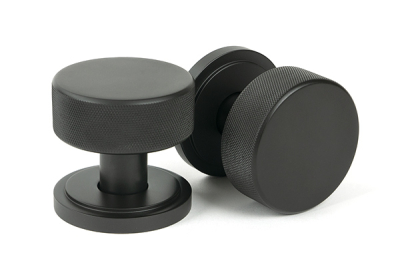 Aged Bronze Brompton Mortice/Rim Knob Set