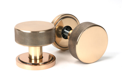 Polished Bronze Brompton Mortice/Rim Knob Set