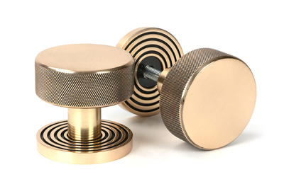 Polished Bronze Brompton Mortice/Rim Knob Set